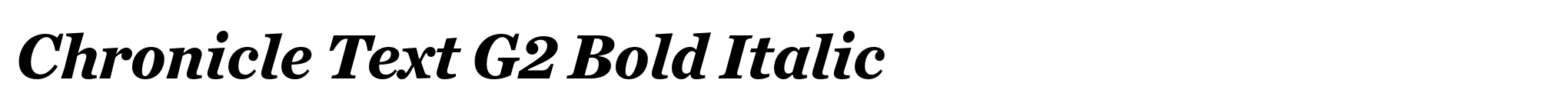 Chronicle Text G2 Bold Italic image
